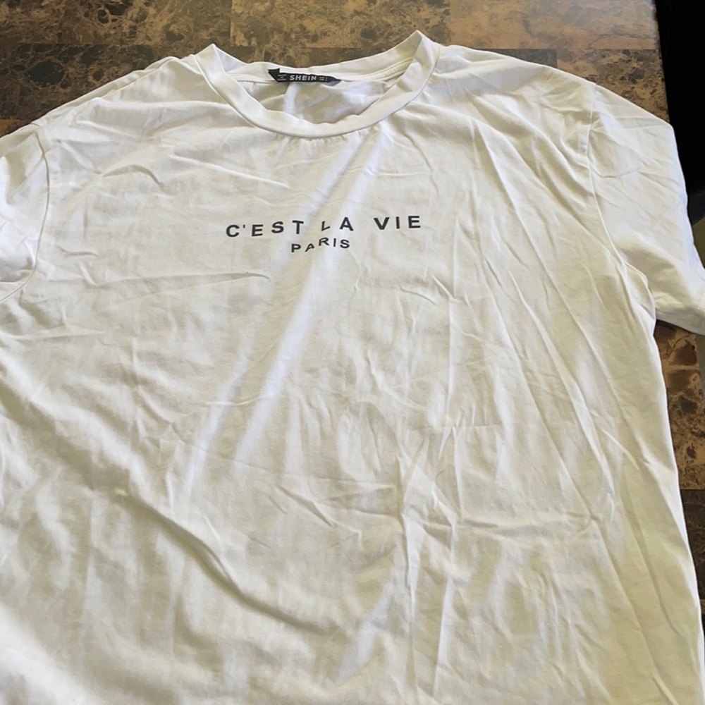 white paris shirt